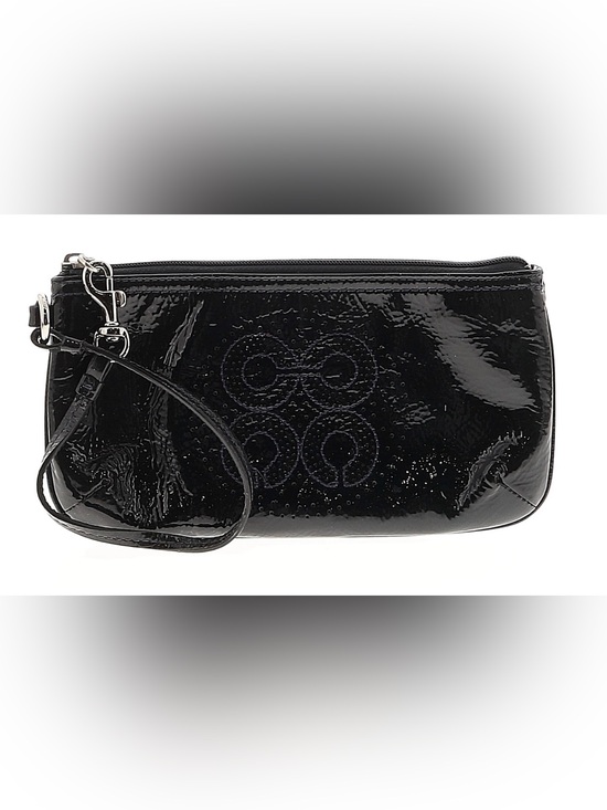 Coach Handbags - Coach Black Patent Leather Wristlet Clutch